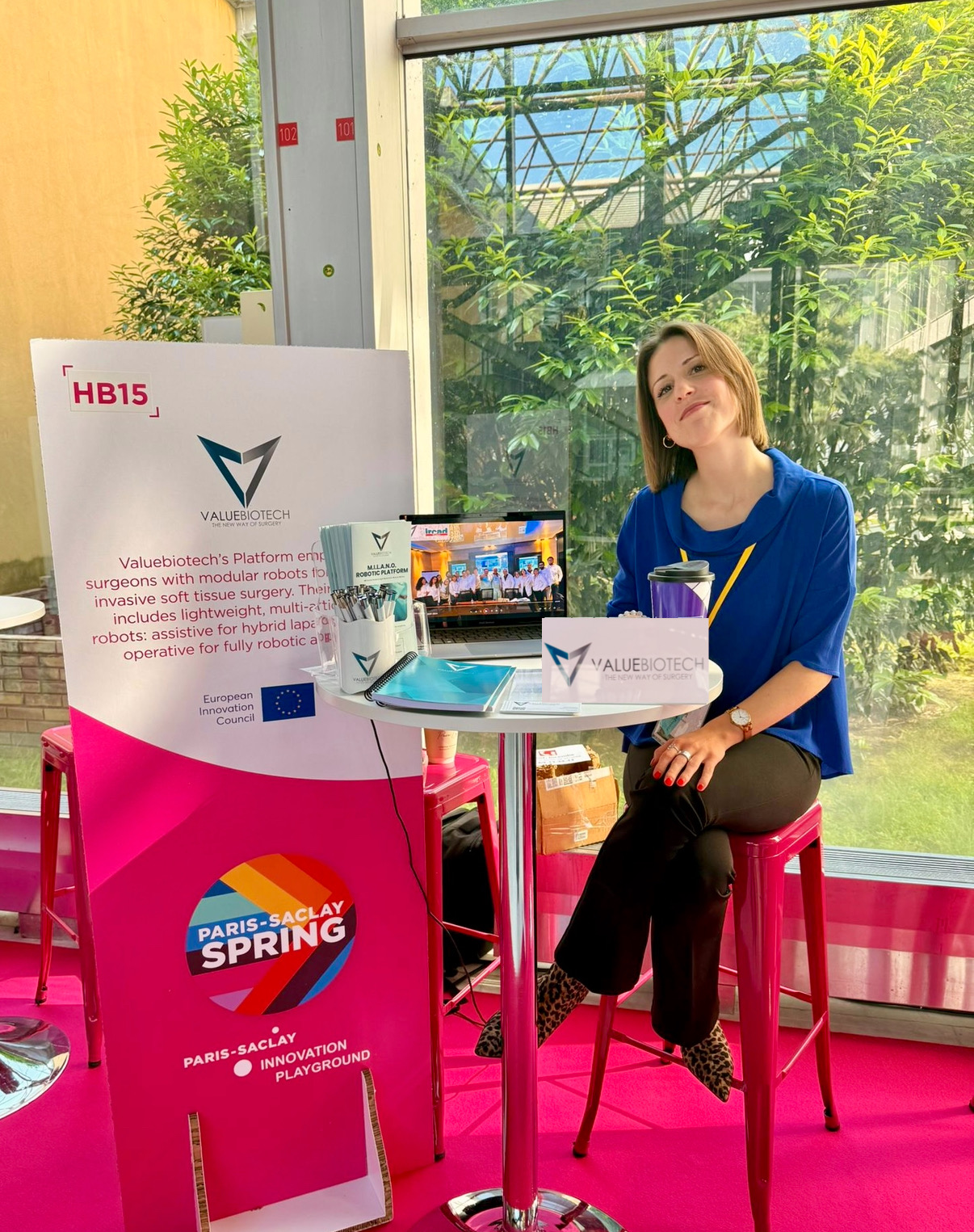 Lo stand Valuebiotech all’evento SPRING 2025 Paris-Saclay